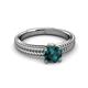 3 - Kelis Desire London Blue Topaz and Diamond Engagement Ring 