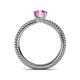 5 - Kelis Desire Pink Sapphire and Diamond Engagement Ring 