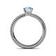 5 - Kelis Desire Aquamarine and Diamond Engagement Ring 