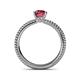 5 - Kelis Desire Pink Tourmaline and Diamond Engagement Ring 