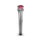 6 - Kelis Desire Pink Tourmaline and Diamond Engagement Ring 