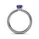 5 - Kelis Desire Iolite and Diamond Engagement Ring 