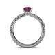 5 - Kelis Desire Rhodolite Garnet and Diamond Engagement Ring 