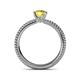 5 - Kelis Desire Yellow Sapphire and Diamond Engagement Ring 