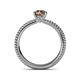 5 - Kelis Desire Smoky Quartz and Diamond Engagement Ring 