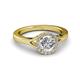 3 - Lyneth Desire Diamond Halo Engagement Ring 