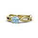 1 - Senara Desire Aquamarine Engagement Ring 