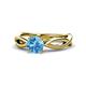 1 - Senara Desire Blue Topaz Engagement Ring 