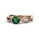 1 - Senara Desire Emerald Engagement Ring 