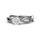 1 - Senara Desire White Sapphire Engagement Ring 