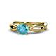 1 - Senara Desire London Blue Topaz Engagement Ring 