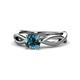 1 - Senara Desire Blue Diamond Engagement Ring 