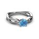 3 - Senara Desire Blue Topaz Engagement Ring 