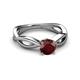 3 - Senara Desire Red Garnet Engagement Ring 