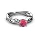 3 - Senara Desire Rhodolite Garnet Engagement Ring 