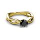 3 - Senara Desire Black Diamond Engagement Ring 