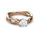 3 - Senara Desire White Sapphire Engagement Ring 