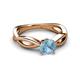 3 - Senara Desire Aquamarine Engagement Ring 