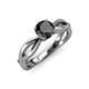 4 - Senara Desire Black Diamond Engagement Ring 