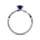 5 - Mayra Desire Blue Sapphire and Diamond Engagement Ring 
