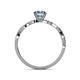 5 - Mayra Desire Aquamarine and Diamond Engagement Ring 