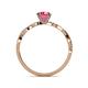5 - Mayra Desire Pink Tourmaline and Diamond Engagement Ring 