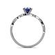 5 - Mayra Desire Iolite and Diamond Engagement Ring 