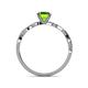 5 - Mayra Desire Peridot and Diamond Engagement Ring 