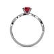 5 - Mayra Desire Ruby and Diamond Engagement Ring 