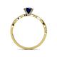5 - Mayra Desire Blue Sapphire and Diamond Engagement Ring 