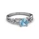 3 - Senna Desire Aquamarine and Diamond Engagement Ring 