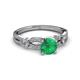 3 - Senna Desire Emerald and Diamond Engagement Ring 