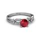 3 - Senna Desire Ruby and Diamond Engagement Ring 