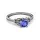 3 - Katelle Desire Tanzanite and Diamond Engagement Ring 