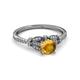 3 - Katelle Desire Citrine and Diamond Engagement Ring 