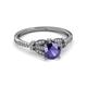 3 - Katelle Desire Iolite and Diamond Engagement Ring 