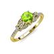 4 - Katelle Desire Peridot and Diamond Engagement Ring 