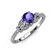 4 - Katelle Desire Iolite and Diamond Engagement Ring 