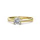 1 - Alaya Signature GIA Certified 6.50 mm Round Diamond 8 Prong Solitaire Engagement Ring 
