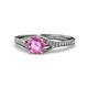 1 - Grianne Signature Pink Sapphire and Diamond Engagement Ring 