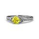 1 - Grianne Signature Yellow and White Diamond Engagement Ring 