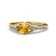1 - Grianne Signature Citrine and Diamond Engagement Ring 