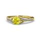 1 - Grianne Signature Yellow and White Diamond Engagement Ring 