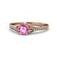 1 - Grianne Signature Pink Sapphire and Diamond Engagement Ring 