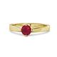 1 - Neve Signature Ruby 4 Prong Solitaire Engagement Ring 