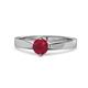 1 - Neve Signature Ruby 4 Prong Solitaire Engagement Ring 