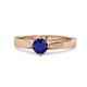 1 - Neve Signature Blue Sapphire 4 Prong Solitaire Engagement Ring 