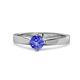 1 - Neve Signature Tanzanite 4 Prong Solitaire Engagement Ring 