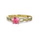1 - Anwil Signature Pink Tourmaline and Diamond Engagement Ring 