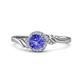 1 - Oriana Signature Tanzanite and Diamond Engagement Ring 